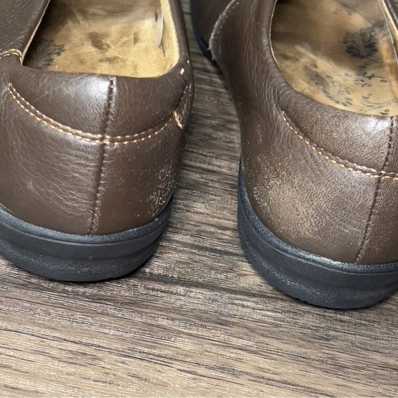 Taos Town Center Leather Dark Brown Slip On Comfort Shoes Flats Walking - Picture 13 of 15